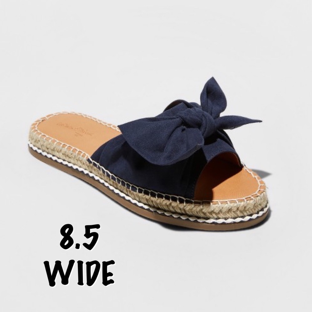 Universal Thread Navy Bow Espadrille Sandal 8.5W